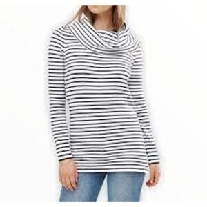 French Connection Striped Cowl Neck Tunic Sweater - Size Medium